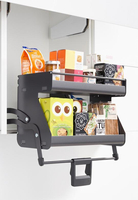 Mechanizm PEKA iMove do opuszczania szafek górnych 600, 2 półki, antracyt
