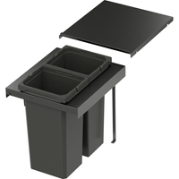 System segregacji odpadów VAUTH-SAGEL ENVI Flex Pro do szafki 400, 2x12,5L, antracyt