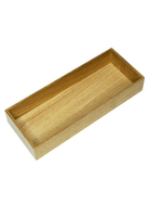 Organizer na segregację akcesoriów PEKA FINELINE LINIQ drewniany, tacka prostokątna, 117,5x300x49 mm, dąb