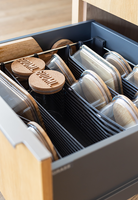 Organizer SpaceFlexx PEKA 600 głębokość 472 mm chrom/antracyt