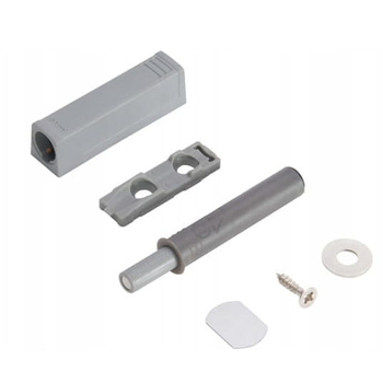 Odbojnik BLUM TIP-ON do zawiasów krótki 50mm z magnesem szary + adapter