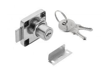 Zamek GTV kwadrat 138 stalowy mechanizm klucz stalowy chrom - 10 szt