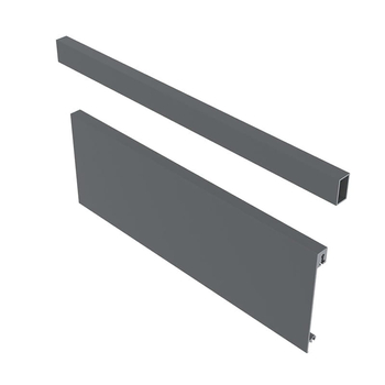 Zestaw GTV AXIS PRO i P2O do szuflady wewnętrznej wysokiej C i D - panel H110 z relingiem 1200 mm antracyt